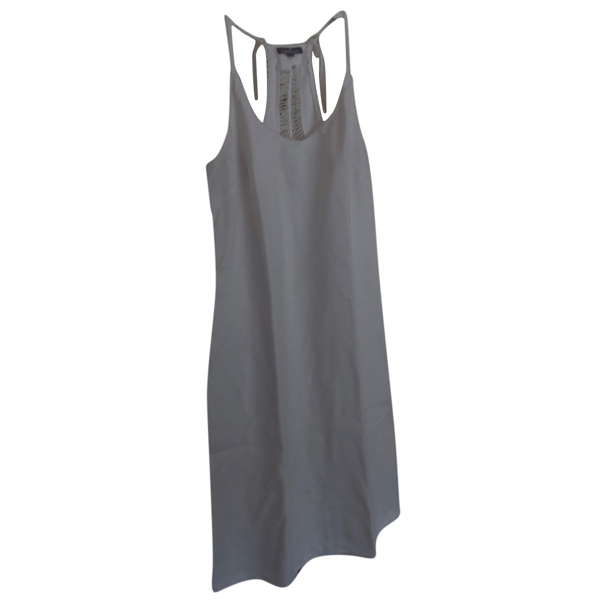 Linen dress NAF NAF White size 40 IT in 